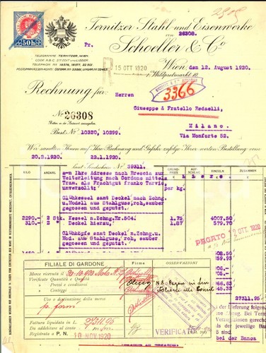 1920 wien ditta schoeller co - 1920,