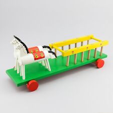 Cavalli carretto legno -