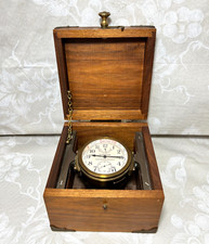 Cronometro nave Hamilton modello 22 cassa legno Lancaster PA Ser# 7330/1941 seconda guerra mondiale