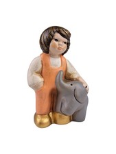 Thun Tini's Unicef Bimbo Con Elefante Abito Arancione Fuori Produzione