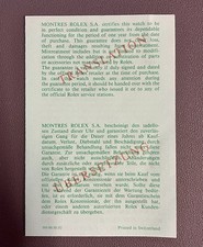 ROLEX Translation Leaflet for