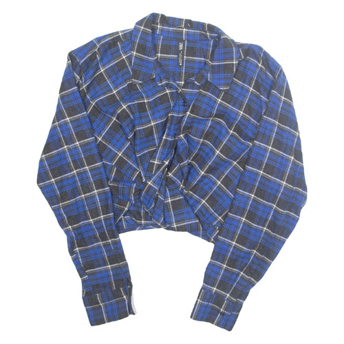 Zara blusa stampata blu - blusa, con