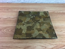 Piatto quadrato in vetro per