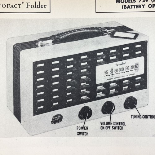 Radio minerva 1947 modello 729 - modello,