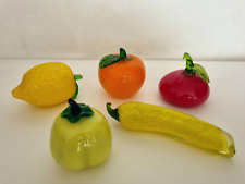 Verdura Vetro Frutta Decorativa 5 Pezzi Soprammobile Cucina