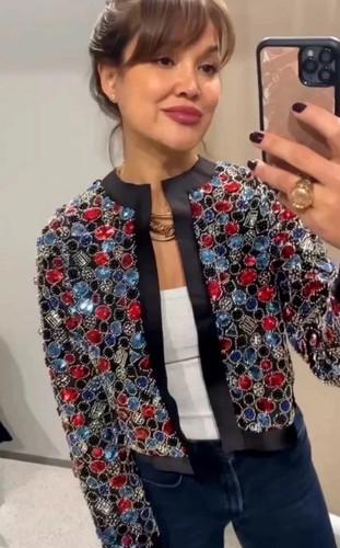 Giacca zara con perline - giacca,