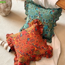 Federe arruffate retrò, cuscini per divano, cuscini stampati, cuscini in vita