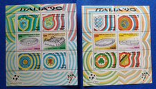 FRANCOBOLLI  ITALIA '90 2 FOGLIETTI MNH