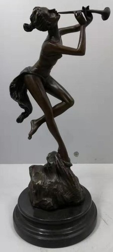 Scultura bronzo massiccio - scultura, in