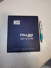 NSU RO 80 MANUALE TEMPI DI LAVORO