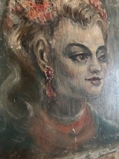 Eccentrico dipinto ritratto ad