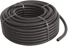 Tubo corrugato isolante nero Ø32 mm con tirafilo rotolo da 25 metri PVC autoest