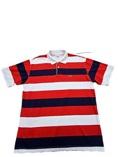 Polo uomo Lacoste rossa bianca