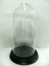 Campana in Vetro completa di base 14 x 28 Cm - Cupola Vuota Pastori Presepe