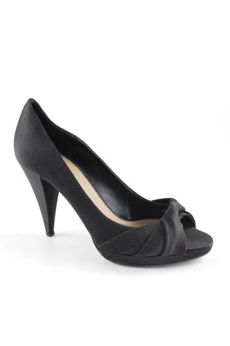 Decolte zara peeptoe nere - decolte,