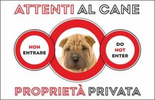 CARTELLO SEGNALETICO - ATTENTI