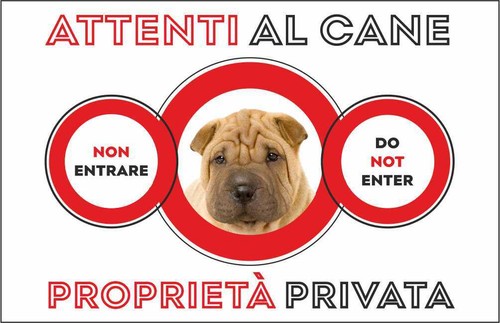 Cartello segnaletico attenti - segnaletico,