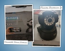 CAMERA SORVEGLIANZA IP ORIENTABILE VISORE NOTTURNO