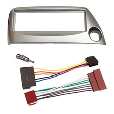 Kit montaggio autoradio 1 DIN adattatore per Ford Ka grigio