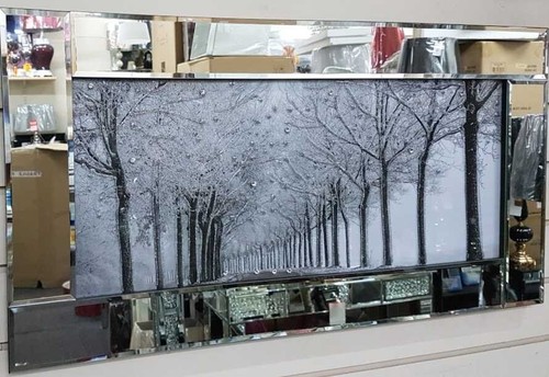 Quadro decorativo legno bianco