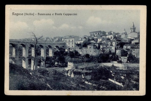 Cartolina ragusa panorama - cartolina, e