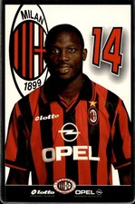 cartolina postcard Calcio Milan - 1997/98 - Weah