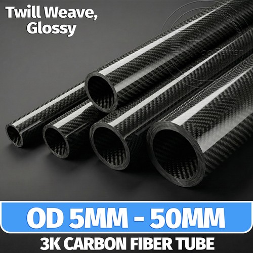 Twill weave tubo fibra - tubo, di
