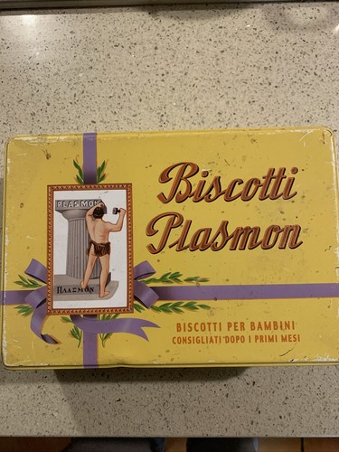 Vecchia scatola latta biscotti - scatola,
