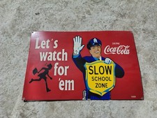 Insegna smaltata Coca Cola in