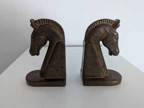 Fermalibri cavalli ottone - fermalibri,