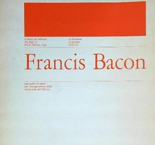 FRANCIS BACON 1972/73 AA.VV. GALLERIA DEL MILIONE 1973  SPILLATO