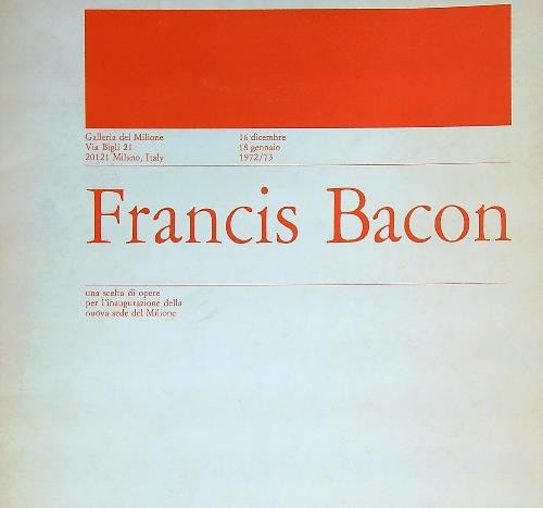Francis bacon 1972 vv - francis, 1972/73