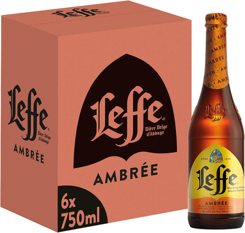 Leffe ambrée birra bottiglia - leffe,