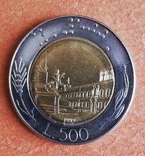 Moneta 500 Lire bimetallica