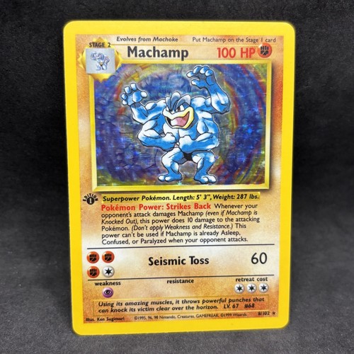 Pokemon machamp 102 1st - machamp,