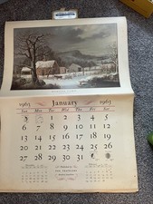 Calendario da parete 1963