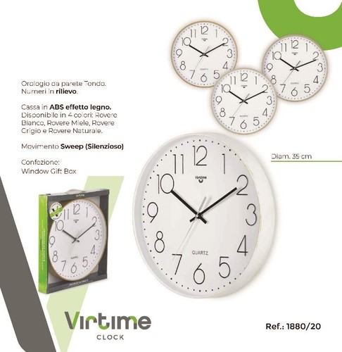 orologio parete legno
