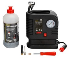 kit Riparazione Pneumatici con Compressore Forature Gomme Ruote Auto Moto C72172