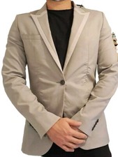 ZARA Man Blazer giacca elegante uomo Grigio Slim 