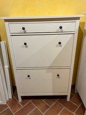 scarpiera hemnes Ikea bianca, 2 scomparti 89x30x127 cm