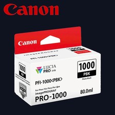 Inchiostro Canon PFI-1000 (PBK) nero fotografico 80 ml per iPF PRO-1000