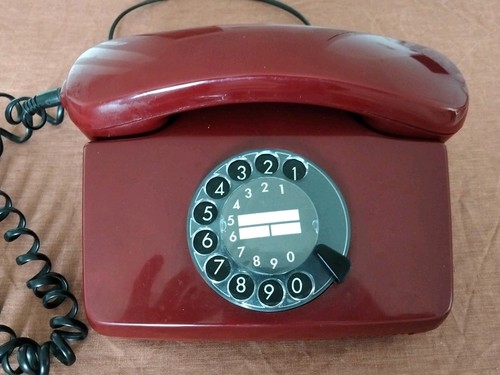 Telefono vintage sovietico con - telefono,