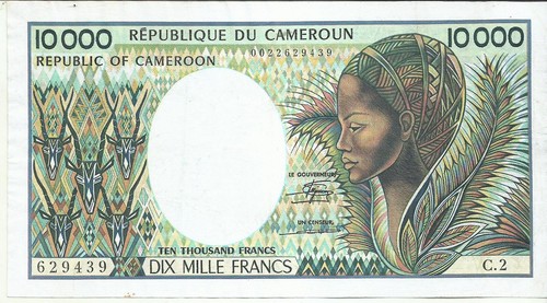 Camerun 10000 franchi 1984 - franchi, p