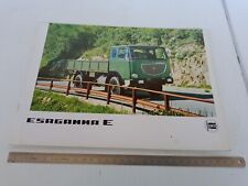 brochure depliant originale 1967 Lancia Esagamma E con 3 inserti lingua italiano