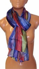 Schick blu scuro Pashmina SCIARPA FOULARD uomo,donna,unisex ,Viscosa -SP-01