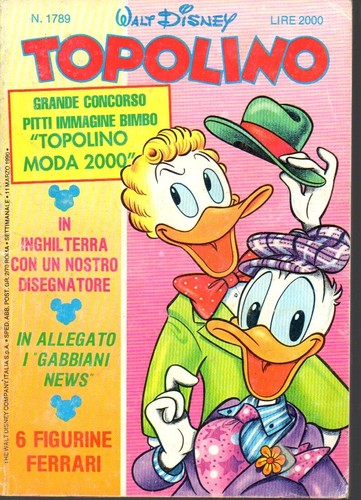 Topolino 1789 con gadget - n.,