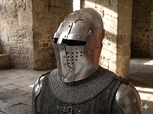 Elmo medievale cavaliere - medievale, "gran