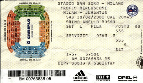 Biglietto stadio san siro - stadio,