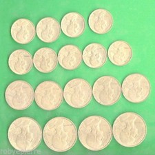 18 monete FRANCESI FRANCE CENTIMES centesimi 20 10 5