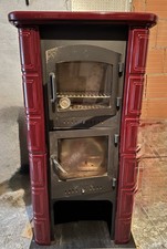 Stufa a Legna con fornetto e porta legna